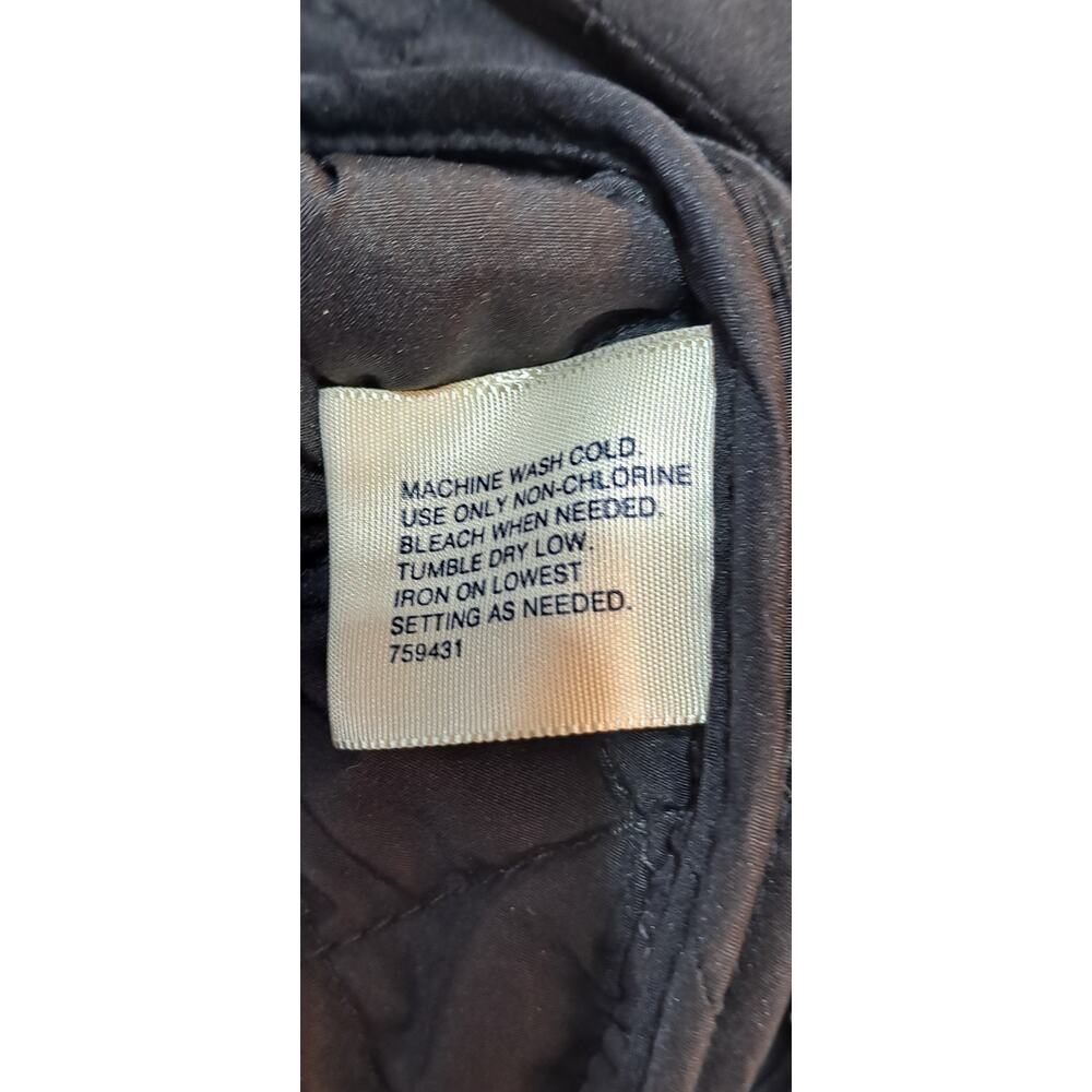 Women's Quilted, Water-resistant Black Vest from St. John's Bay, L - Picture 5 of 5